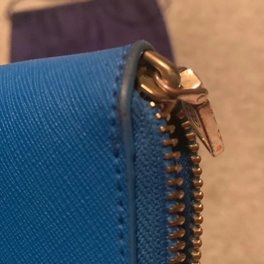 Tory Burch, Robinson Zip Continental Walle, Blue